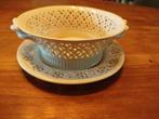 Leedsware schaaltje met onderbord, Huis en Inrichting, Keuken | Servies, Ophalen of Verzenden, Overige stijlen, Schaal of Schalen