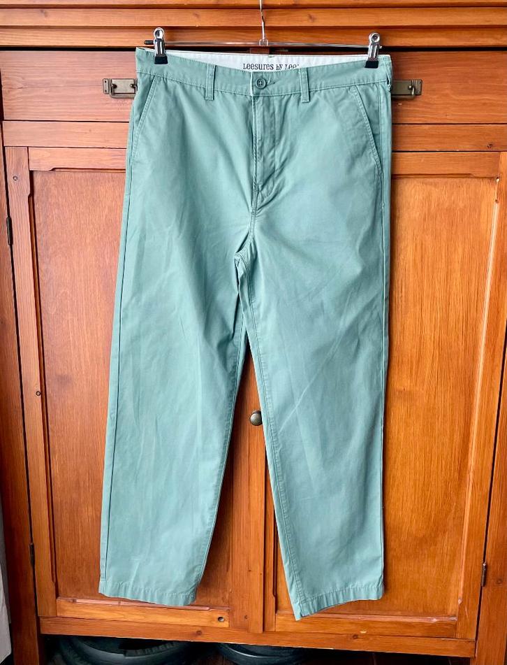 ** LEE relaxed chino broek maat 32/32 / M **, Kleding | Heren, Broeken en Pantalons, Zo goed als nieuw, Maat 48/50 (M), Groen