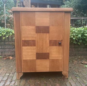 Vintage naaimachinekastje, opbergkastje. beschikbaar voor biedingen