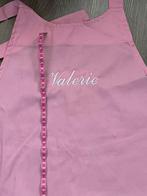 Schort roze met naam Valerie, Ophalen of Verzenden, Nieuw, Roze