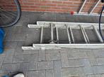 2 delige uitschuifladder 2x16 spots, Doe-het-zelf en Verbouw, Ladders en Trappen, Ophalen, Gebruikt, 4 meter of meer