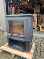 Zwart speksteen houtkachel altech grande nobles depot, Ophalen, Gebruikt, Hout, Houtkachel