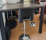 Hoge eettafel /bartafel met barkrukken, Ophalen, Zo goed als nieuw