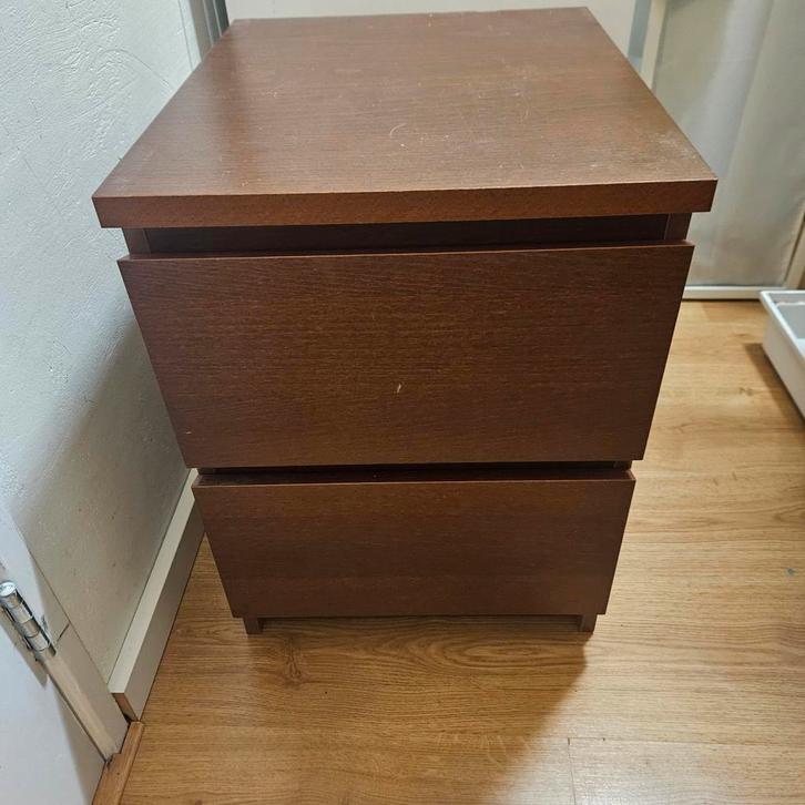 2x IKEA Malm Nachtkastjes, Huis en Inrichting, Kasten | Ladekasten, Gebruikt, Minder dan 100 cm, Minder dan 50 cm, 25 tot 50 cm