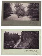2 bijzondere oude ansichtkaarten Apeldoorn 1901, Verzenden, Voor 1920, Gelopen, Gelderland