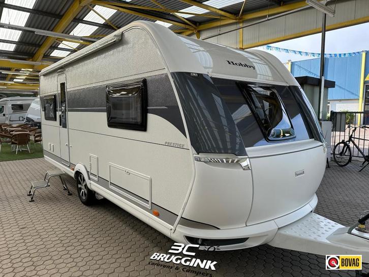 Hobby Prestige 540 UL - BORCULO, Caravans en Kamperen, Caravans, tot en met 4, 1250 - 1500 kg, Rondzit, Hobby, 2 aparte bedden