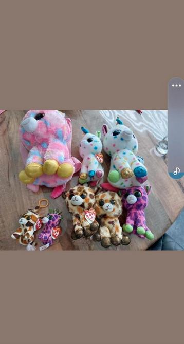 Ty giraffe knuffels, hond en muis beschikbaar voor biedingen