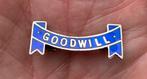 Oud emaille speldje/broche “GOODWILL”, Verzamelen, Speldjes, Pins en Buttons, Ophalen of Verzenden, Zo goed als nieuw