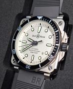 Bell & Ross BR03-92 Diver Opaal Zilver, Sieraden, Tassen en Uiterlijk, Horloges | Heren, Staal, Staal, Polshorloge, Zo goed als nieuw