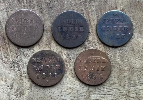 setje halve stuiver Nederlands Indië, Postzegels en Munten, Munten | Nederland, Setje, Overige waardes, Vóór koninkrijk, Ophalen
