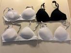 Hema bh set - 4 stuks - wit; zwart 3 x 70b en 1 x 75a!, Hema, Ophalen of Verzenden, Wit, BH