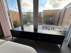 Zwart stalen TV meubel - 250 cm breed, Ophalen, Gebruikt, 200 cm of meer, Minder dan 100 cm