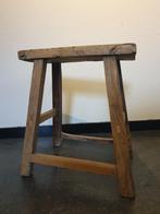 Houten sidetable krukje kruk hout, Huis en Inrichting, Ophalen, Zo goed als nieuw, Hout