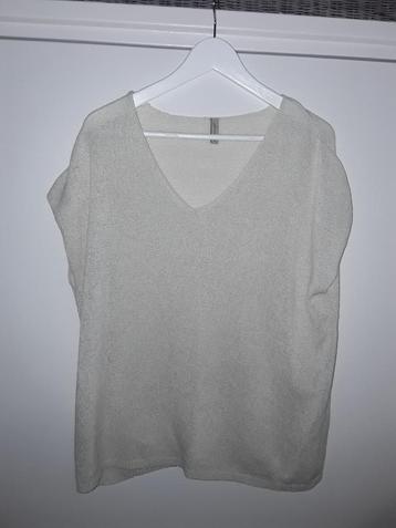 Soyaconcept Beige Gehaakt T-shirt Maat L beschikbaar voor biedingen