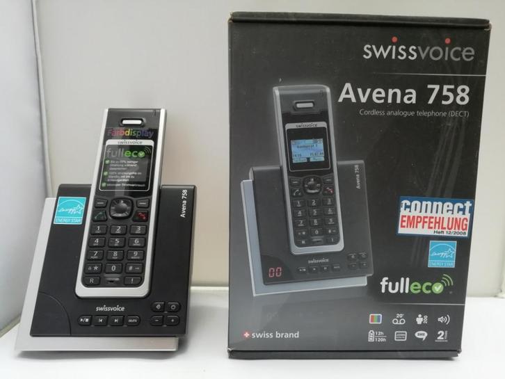 Swissvoice Avena 758 met antwoordapparaat, Telecommunicatie, Vaste telefoons | Handsets en Draadloos, Nieuw, 1 handset, Ophalen of Verzenden