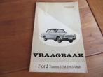 Vraagbaak Ford Taunus 12 M P4 1963 - 1966, mooie staat!, Verzenden