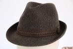 Vintage Gleufhoed Trilby grijs vilt 54 = XS gratis verzenden, Ophalen of Verzenden, Gedragen, 57 cm (M, 7⅛ inch) of minder, Hoed