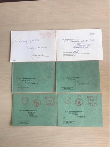 6 Briefkaarten gericht aan Stoomboot REEDERIJ op de Lek  beschikbaar voor biedingen