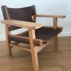 Design vintage deens uniek stoel easy chair fauteuil safari, Huis en Inrichting, Fauteuils, Ophalen