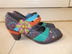 NIEUW Socofy pumps 40 multikleurig borduursel leer Mary Jane, Pumps, Verzenden, Zwart, Nieuw