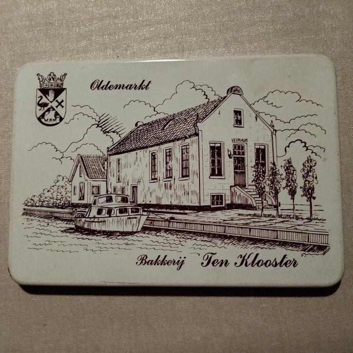 Bakkerij Ten Klooster,Oldemarkt,Veerhuis,Wapen IJsselham, Verzamelen, Blikken, Zo goed als nieuw, Overige, Ophalen of Verzenden