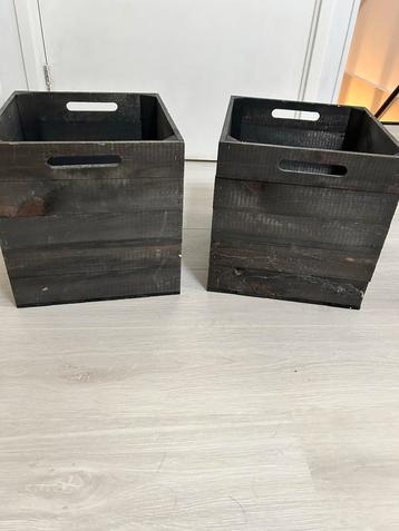 Houten Decoratieve Bakken - Opbergers beschikbaar voor biedingen