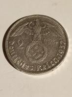 Twee reichsmark zilver 1937, Verzamelen, Militaria | Tweede Wereldoorlog, Ophalen of Verzenden, Duitsland