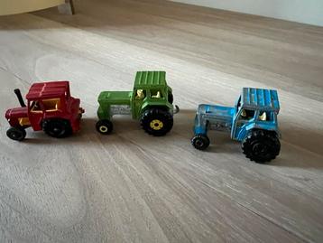 Drie tractoren Matchbox /Corgo