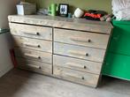 Steigerhouten commode/kledingkast met greywash, Huis en Inrichting, Ophalen, Gebruikt, 150 tot 200 cm, Steigerhout