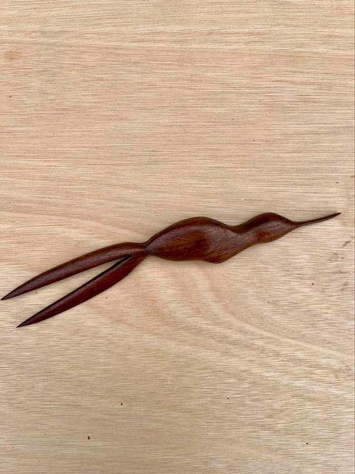 Vintage Mid century teak houten kolibrie wand decoratie, Huis en Inrichting, Woonaccessoires | Wanddecoraties, Gebruikt, Ophalen of Verzenden