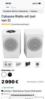 Cabasse rialto, Overige merken, Ophalen of Verzenden, Zo goed als nieuw, 120 watt of meer