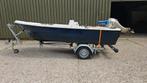 Mooie polyester boot met motor kanteltrailer (iets werk), Watersport en Boten, Ophalen, Gebruikt, Minder dan 10 pk, Tot 6 meter