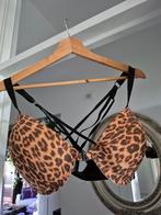 Panterprint BH 90D met straps& nieuwe zwarte hipster XL, Verzenden, Bruin, BH