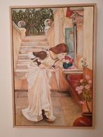 Olieverf schilderij naar J.W. Waterhouse, eigen werk, Antiek en Kunst, Kunst | Schilderijen | Klassiek, Ophalen