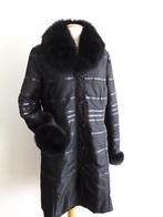Exclusieve Winterjas met afknoopbaar bont mt 44/46, Verzenden, Zwart, Zo goed als nieuw, Maat 46/48 (XL) of groter