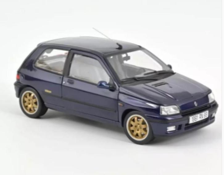 Renault Clio Williams 1993 Blauw schaal 1/18 NOREV 185230, Hobby en Vrije tijd, Modelauto's | 1:18, Nieuw, Auto, Norev, Verzenden