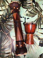 Trommel Set - Djembe & Slit Drum, Ophalen of Verzenden, Gebruikt, Overige merken