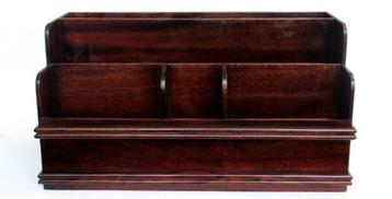 Vintage mahoniehouten bureauaccessoire, England van de '90. beschikbaar voor biedingen