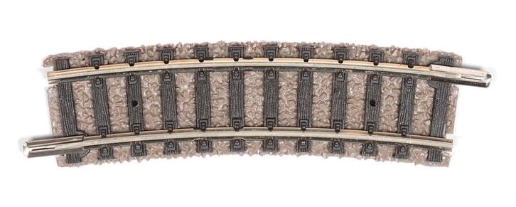 Fleischmann N 9127 - Gebogen profirail bocht R2 15 graden, Hobby en Vrije tijd, Modeltreinen | N-Spoor, Zo goed als nieuw, Rails