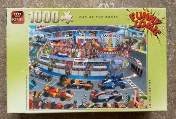 King legpuzzel “Day at the races”- Funny Comic/1000 st (KWF) beschikbaar voor biedingen