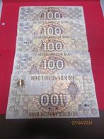 No.124-  5x Fl. 100,00 Gld. Steenuil  1992, Postzegels en Munten, Bankbiljetten | Nederland, Los biljet, Ophalen of Verzenden