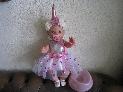 BABY BORN POP 43 CM MET MAG. SPEEN, Kinderen en Baby's, Speelgoed | Poppen, Zo goed als nieuw, Babypop, Ophalen of Verzenden