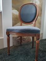 Lodewijk de 16e eetkamer stoelen (4), Huis en Inrichting, Stoelen, Ophalen, Gebruikt, Blauw, Vier