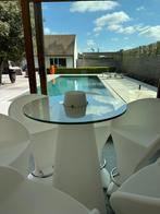 Statafel LED WIT, Ophalen, Nieuw, Rond, Kunststof