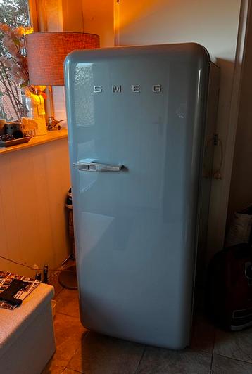 Retro SMEG Koelkast Grijs - Zo goed als nieuw! beschikbaar voor biedingen