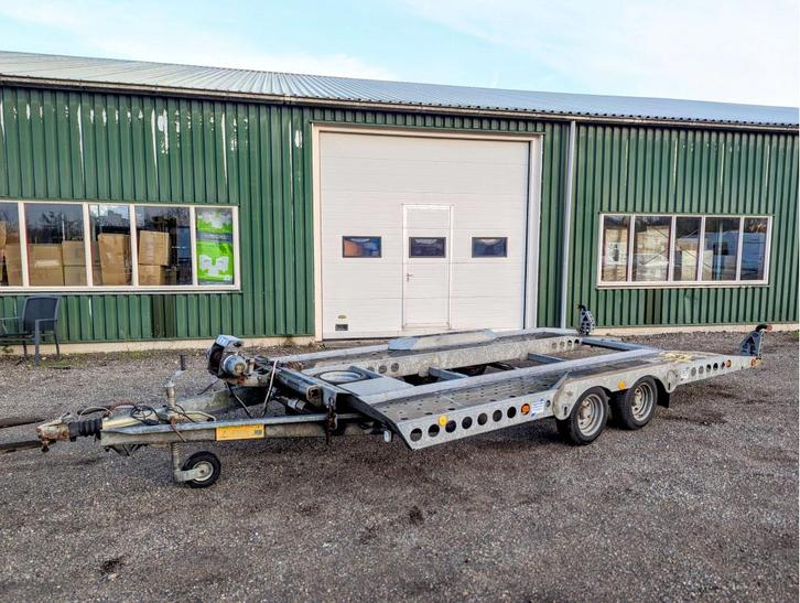 Ifor Williams autotransporter CT177 3500 kg autoambulance, Auto diversen, Aanhangers en Bagagewagens, Gebruikt