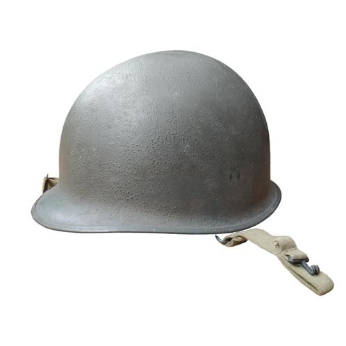 WWII US M1 Helmet 1945, Verzamelen, Militaria | Tweede Wereldoorlog, Helm of Baret, Amerika, Ophalen of Verzenden