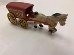 Gietijzer Wagen met paard, Antiek en Kunst, Curiosa en Brocante, Ophalen of Verzenden