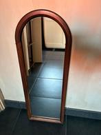 Vintage Houten pas spiegel, Huis en Inrichting, Ophalen, Rechthoekig, Minder dan 50 cm, Minder dan 100 cm