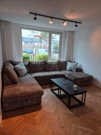 Hoek/ U bank bruin., Huis en Inrichting, Ophalen, Gebruikt, Hoekbank, 300 cm of meer